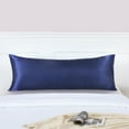 thumbnail image 1 of Ratfeit Body Pillow Cover, 20x54 inches Dark Grey Soft Satin Body Pillow case with Envelope Closure, Silky Slip Cooling Body Pillow Pillowcases for Hair and Skin, 1 of 8