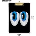 thumbnail image 2 of FMSHPON Huge Bulging Eyes Clipboard Hardboard Wood Nursing Clip Board and Pull for Standard A4 Letter 13x9 inches, 2 of 7