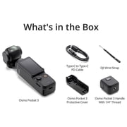 DJI Osmo Pocket 3, Vlogging Camera, 4K/120fps Vlog Camera, 3-Axis Stabilization, Face/Object Tracking, + 64GB Memory, 2pc Mic, Software + More (Podcast Vlogging Bundle)