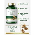 thumbnail image 5 of Castor Oil 750mg | 200 Softgel for Men and Women | Traditional Herb | by Carlyle, 5 of 7
