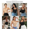 thumbnail image 6 of MANIFIQUE 2 Packs Shapewear Bodysuit for Women Tummy Control Slimming Body Shaper Tank Tops, 6 of 7