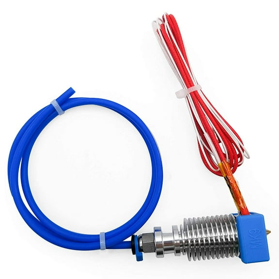 Assembled MK9 Extruder Kit with Silicone Cover for Creality CR-10 V2 Series 3D Printer - Port VH3.96 - 24V 40W, BR-Vie