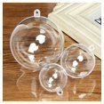 thumbnail image 2 of Venta al por mayor de adornos de bolas de Navidad de sublimación, adornos navideños de plástico transparente, decoración colgante, bolas de árbol de Navidad, 2 of 3