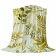 thumbnail image 6 of Sage Green Leaves Blanket Soft Cozy Warm Throw Blanket for Couch, Plush Fuzzy Flannel Fleece Blankets for Sofa, Summer Botanical Farmhouse Watercolor Leaf Bed Blankets Gifts for Men, 40"x50", 6 of 9