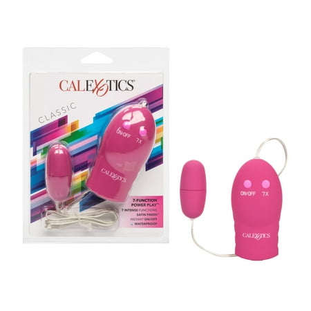 California Exotic Novelties CalExotics 7-Function Power Play Silky Smooth Satin Finish Bullet Vibrator - Pink