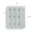 thumbnail image 2 of Señora 5Pcs 3 Gancho De 3 Filas Longitud Ajustable Correa Del Sujetador Extensor Ganchos De Hebilla Gris Claro 10pcs Una Talla, 2 of 5