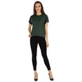 thumbnail image 2 of Inkmeso T-shirt à Épaules Tombantes et Col Rond pour Femmes, Coupe Décontractée pour l'Été, 2 of 7