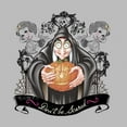 thumbnail image 2 of Men's Snow White and the Seven Dwarfs Evil Queen Pumpkin  Pull Over Hoodie Athletic Heather Small, 2 of 4