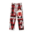 thumbnail image 4 of Xecao Buffalo Plaid Love And Gnome Men's Straight Lounge Pajama Pants: The Ultimate in Comfortable Sleepwear, 4 of 9