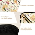 thumbnail image 5 of FORMRS Makeup Bag Travel Cosmetic Organizer for Women Fold Flat Zipper Pouch with Handle, Birds Tea Time, 5 of 8