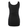 thumbnail image 3 of Ecavus Women's Maternity Tank Top Basic Scoop Neck Vest Black L, 3 of 3