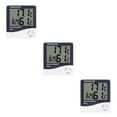 thumbnail image 2 of Matsuzay Mini termómetro digital Medidor de humedad Temperatura ambiente Interior LCD Despertador Higrómetro Type1 NO1, 2 of 6