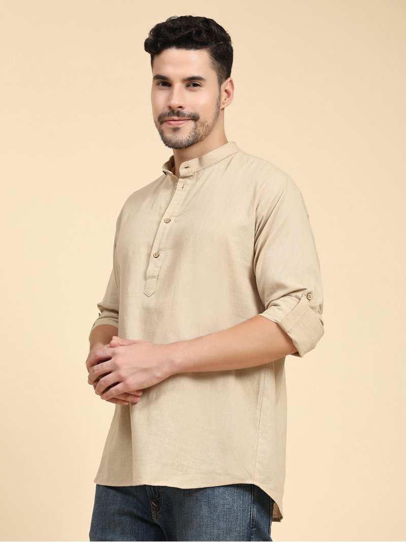 SKAVIJ Chemise Kurta - Vêtements de Nuit - Homme Blanc_M SKAVIJ Chemise Kurta - Vêtements de Nuit - Homme Blanc_M