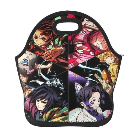 

Slayer Nezuko Kamado Lunch Bag Tote Bag Insulated Neoprene Lunch Box Picnic Bento Bag School Beach
