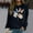 Dark Blue, variant on Women's Casual Round Neck Raglan Long Sleeved Colorful Feather Print Pullover Sweatshirt Sweater Elderly Sweatsuit Active Wear Jacket Hoodie Tops Women Ladies Tops Long Sleeve Distressed Top Coat