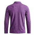 thumbnail image 3 of Men's Performance 1/4 Zip Polo Shirt Long Sleeve Lightweight Active Tennis Collar Shirt, 3 of 3