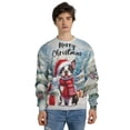thumbnail image 4 of Merry Christmas Boston Terrier Enjoys Woofmas Winter Xmas Holiday All Over Print 3D Sweatshirt Unisex Merch Gentleman Dog Lover Gifts - 02022, 4 of 6