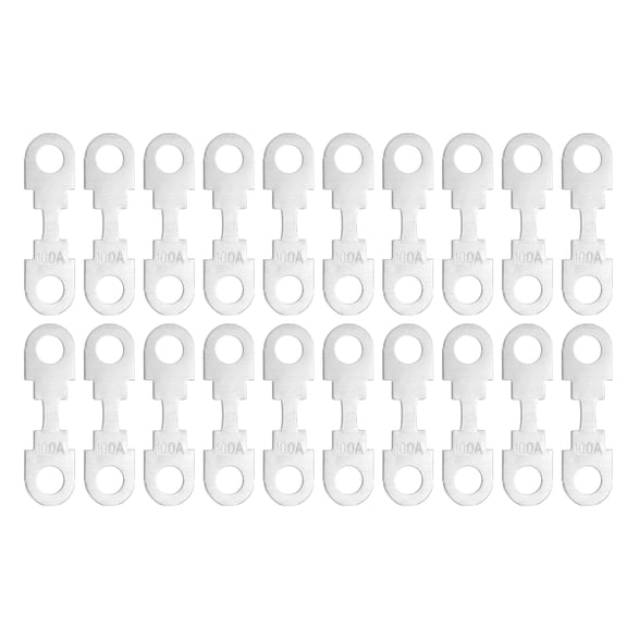 Unique Bargains 20pcs 100A 12V High Current Strip Fuses for Automotive Truck Motorcycle Boat Audio CDs Fuses Holder