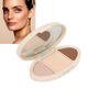 thumbnail image 4 of Paleta De Resaltado De Bronceadores De Maquillaje, Polvo Resaltador De Bronceador Facial De Textura Fina, Línea De Rostro Delgada Y Compacta De Larga Duración, 3 Colores, 4 of 7