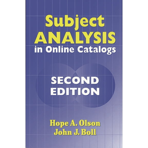Subject Analysis in Online Catalogs, (Paperback)