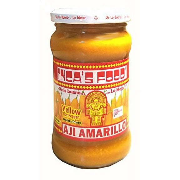 Inca's Food Aji Amarillo - Yellow Hot Pepper Molido/paste 10.5oz - Product of Peru