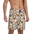 thumbnail image 2 of Sikiie Retro Dreamcatcher Mens Pajama Shorts, Lounge Pant, Men's shorts，Sleep Pj Shorts for Men-Large, 2 of 6