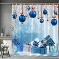 thumbnail image 6 of Btomtd Christmas Themed Shower Curtain for Holiday Decor, Festive Shower Curtain Liner for Bathroom, Cheerful Shower Curtains for Household Use - 35.43"x70.86", C, 6 of 6