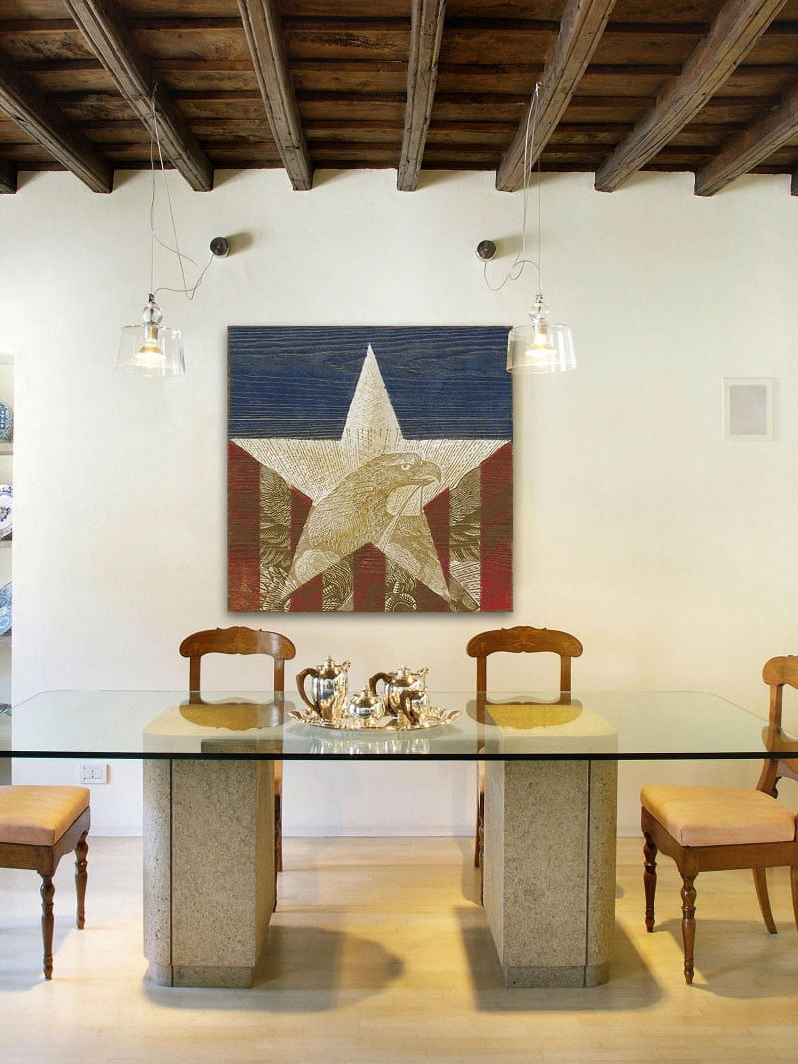 Marmont Hill "Stars and Stripes II" Painting Print on Canvas
