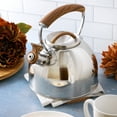thumbnail image 5 of Mr. Coffee Fremont 2 Quart Mirror Polish Stainless Steel Whistling Tea Kettle, 5 of 5