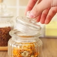 thumbnail image 2 of Shisuyan 300ml Transparent Glass Jars Storage Tea Coffee Spice Candy Container, 2 of 8
