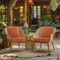 thumbnail image 6 of Codi Outdoor Cushions for Patio Furniture 24x24, Waterproof Replacement Deep Seat Cushion for Outside Chair, Couch, Sofa | Washable Removable Cover with Handle & Adjustable Straps, Spice, 6 of 14