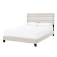 thumbnail image 3 of HomeFare King One Box Slat Bed in Fog Gray Fabric, 3 of 7
