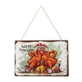 thumbnail image 4 of Herrnalise Thanksgiving turkey Hanging Wooden Signs,turkey Wood Hanging Wood Plaque Decorative,Thanksgiving Hanging Signs,Thanksgiving Party Decorations,Fall Harvest Decor for Dining Room, 4 of 8