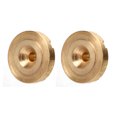 thumbnail image 3 of 2Pcs Guitar Strap Lock Flat Round Head Metal Button Retainer Straplock Accessory for Bass Gold, 3 of 14