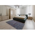 thumbnail image 4 of Ahgly Company Indoor Round Abstract Slate Gray Abstract Area Rugs, 4' Round, 4 of 6