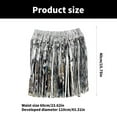 thumbnail image 5 of SDFGTstore Shimmering Grass Skirt Dance Skirts for Kid and Sparkling Dance Skirts, 5 of 9