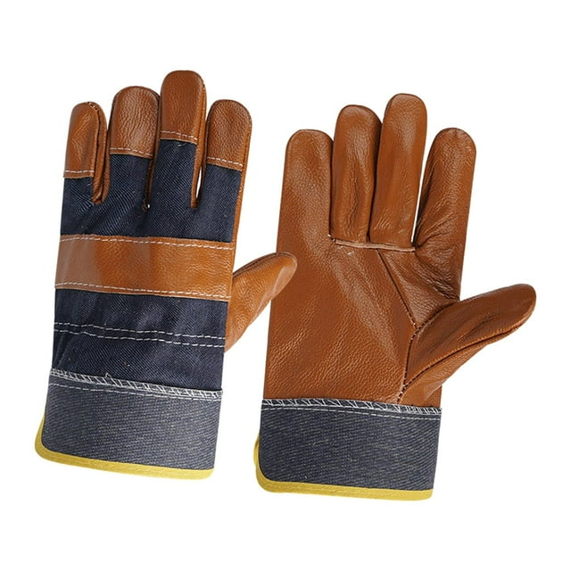Gants de Soudure Résistants à l'Usure, Accessoires de Soudure Réfractaires, Gants de Protection Marron
