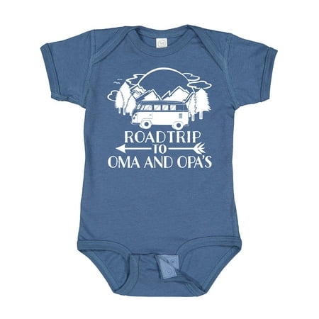 

Inktastic Road Trip to Oma and Opa s Gift Baby Boy or Baby Girl Bodysuit