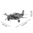 thumbnail image 3 of DIY 3D Metal Puzzle Plane Assembly Toy Adult Mechanical Aircraft 3D Model Kit, 3 of 6