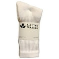 thumbnail image 2 of Mens Wholesale Cotton Crew Socks - White Sport Casual Socks For Men - 10-13 - 72 Pack, 2 of 3