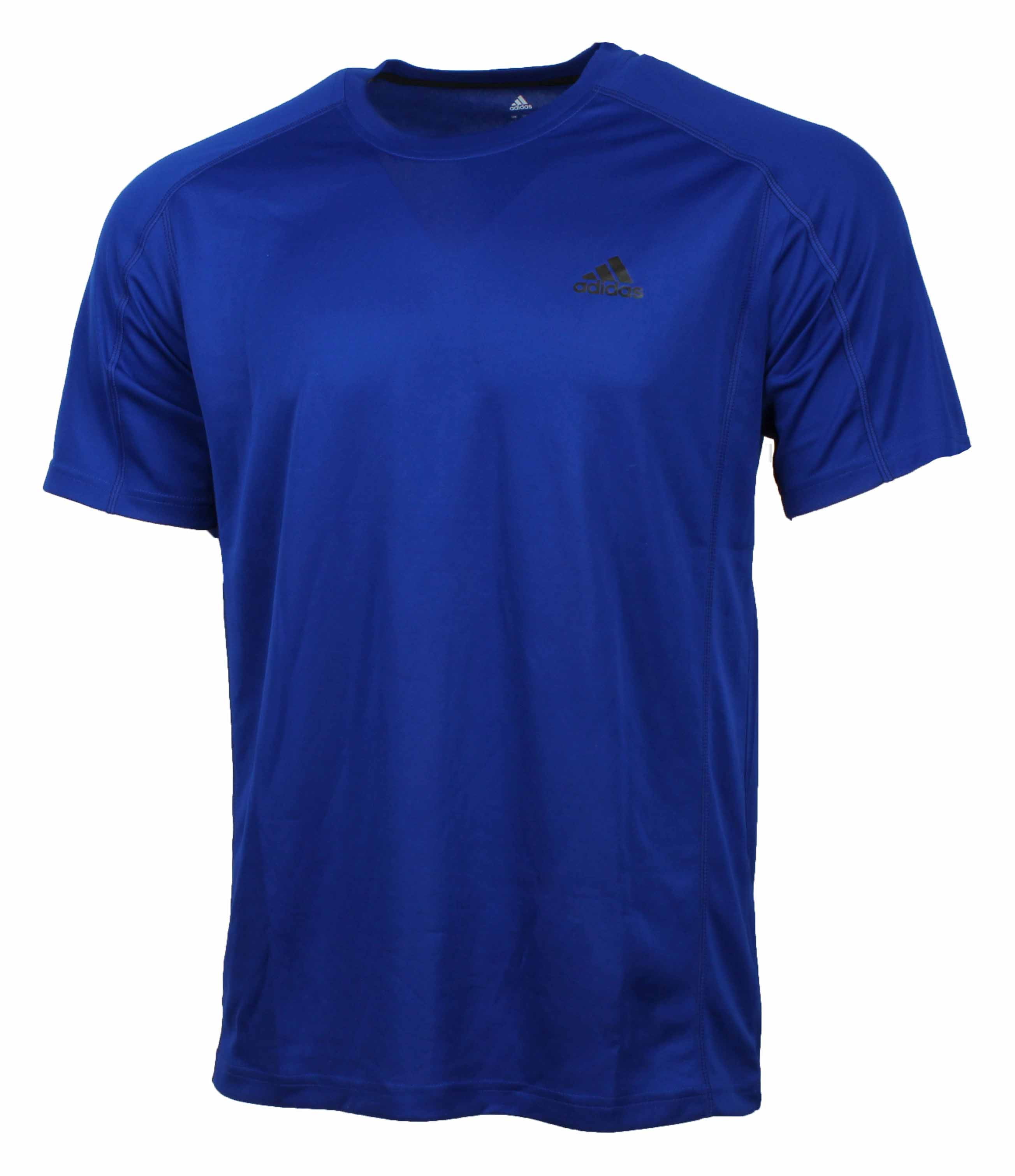 Mens Short Sleeve Poly T-Shirt (Collegiate Royal/Black, 2XL) - Walmart.com