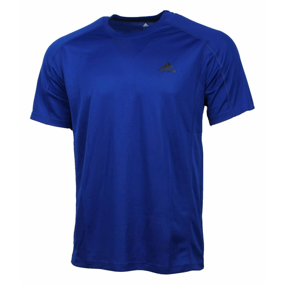 Adidas - Adidas Mens Short Sleeve Poly Climalite T-Shirt (Collegiate ...