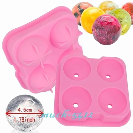 Silicone Ice Cream Mold 4 Cavities Diy Ice Bar Maker Mould For Kitchen Camping