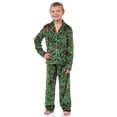 thumbnail image 2 of Dr. Seuss How the Grinch Stole Christmas Mens' Tossed Print Notch Collar Sleep Pajama Set, 2 of 7