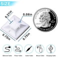 thumbnail image 2 of Cable Tie Mounts - Small Zip Tie Adhesive Mount, 3/4in 100pcs White. Wires Zip Tie Adhesive-backed&nbsp;anchors perfect for Pedal Board Cable Management Outdoor Indoor, 2 of 5