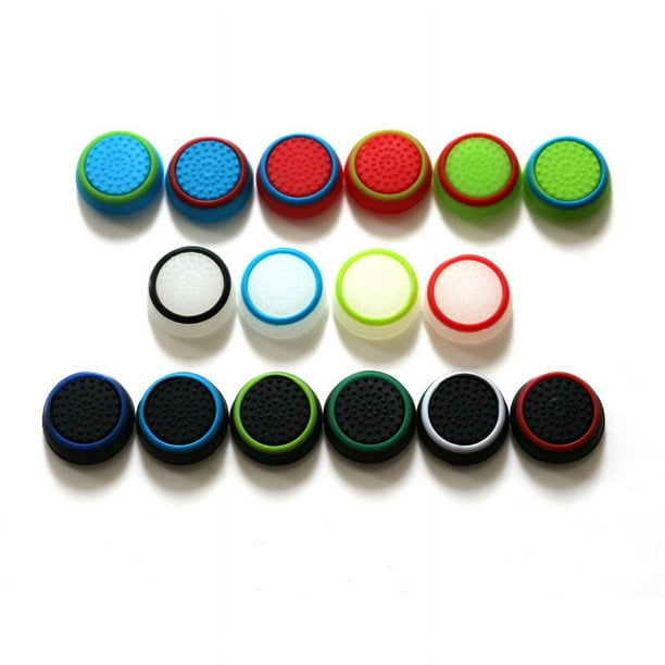 Tapa de brazo basculante para PS4, PS3, PS5, XBOXONE 360, cabeza de hongo con cabello, tapa de silicona con mango de dos colores
