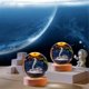 thumbnail image 4 of 3D Snake Figurine Crystal Ball with Wooden Lighting Base Crystal Ball, 4 of 5