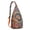 Orange-35, variant on Mystic Mandala Sling Backpack - Exotic Floral Boho Design, Fashionable Anti-Theft Pack for Commuters