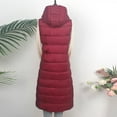 GWAABD Warm Winter Coats for Women Long Down Sleeveless Padded Gilet