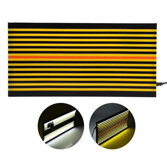 Automotive Car Dent Reflector Board, Paintless Dent Repair LED Line Board For Car Body Dent Removal Yellow Stripe Testing Tool